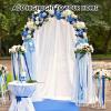 Giantex Garden Arbor, 7.2FT Wedding Arch Garden Trellis with 8 Stakes, Metal Garden Arch for Climbing Plants Vines Rose, Outdoor Archway for Wedding Bridal Party Lawn Decoration, Easy Assembly