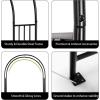Giantex Garden Arbor, 7.2FT Wedding Arch Garden Trellis with 8 Stakes, Metal Garden Arch for Climbing Plants Vines Rose, Outdoor Archway for Wedding Bridal Party Lawn Decoration, Easy Assembly