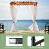 Giantex Garden Arbor Wedding Arch for Ceremony Party, Metal Trellis Archway for Climbing Plants Rose Grape Vines, Steel Frame Pergola Decoration for Backyard Patio Lawn Pathway, Easy to Assemble
