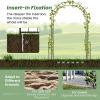 Giantex Garden Arch Trellis – 7.9 ft Metal Arbor Pergola for Climbing Plants Rose Clematis Vines, Wedding Archway Arbour for Party Ceremony Backdrop Stand Outdoor Garden Yard Lawn Decoration