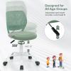 Giantex Kids Desk Chair, Adjustable Children Study Chair, Swivel Armless Mesh Task Student Chair, Child Desk Chair with Adjustable Height & Lumbar Support Computer Chair (Blue)(Sage)