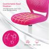 Giantex Kids Desk Chair, Adjustable Children Study Chair, Swivel Armless Mesh Task Student Chair, Child Desk Chair with Adjustable Height & Lumbar Support Computer Chair (Blue)(Rose)