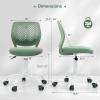 Giantex Kids Desk Chair, Adjustable Children Study Chair, Swivel Armless Mesh Task Student Chair, Child Desk Chair with Adjustable Height & Lumbar Support Computer Chair (Blue)(Sage)