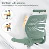 Giantex Kids Desk Chair, Adjustable Children Study Chair, Swivel Armless Mesh Task Student Chair, Child Desk Chair with Adjustable Height & Lumbar Support Computer Chair (Blue)(Sage)