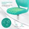 Giantex Kids Desk Chair, Adjustable Children Study Chair, Swivel Armless Mesh Task Student Chair, Child Desk Chair with Adjustable Height & Lumbar Support Computer Chair (Blue)(Turquoise)