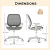 Giantex Kids Desk Chair, Children Armrest Computer Chair with Sit-Lock Wheels, Ergonomic Kids Office Chair with Waterfall Seat, Rolling Swivel Mesh Study Desk Chair for Girls Boys (Purple)(Grey)