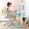 Giantex Kids Desk Chair, Ergonomic Adjustable Teen Task Chair w/Y-Shaped Lumbar Support, Armrest & Universal Wheels, Mesh Kid Office Chair for Sturdy, Kids Computer Chair for Boys & Girls 4-12, Grey(Grey)