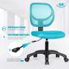 Giantex Kids Desk Chair, Low-Back Mesh Children Computer Task Chair with Adjustable Height & Support Lumbar, Upholstered Mesh Swivel Chair for Boys Girls (Green)