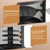 Giantex Outdoor Wood Burning Chiminea Fire Pit, 30 Inch Metal Fireplace w/Grill, Chiminea Cover & Spark Screen Door, Fire Poker, Chiminea Firepit for Patio, Garden, Backyard, BBQ, Deck, Black
