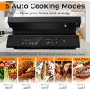 Giantex Panini Press Sandwich Maker, 3-in-1 Electric Indoor Grill, 2 Removable & Dishwasher Safe Non-Stick Plates, Drip Tray, 5 Auto Modes, Upper & Lower Independent Temperature Control, 4 H Timer