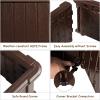 Giantex Plant Raised Bed, Planter for Vegetables Flower, Outdoor Garden Plant Box Patio Backyard, Easy Assembly (2 Pcs (48.5”Lx48.5”Wx12”H), Brown)