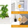 Giantex Plant Raised Bed, Planter for Vegetables Flower, Outdoor Garden Plant Box Patio Backyard, Easy Assembly (4 Pcs (48.5”Lx48.5”Wx12”H), White)