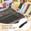 Giantex Portable Hibachi Grill, Double-sided Cast Iron Grill with Air Regulating Door & Fire Gate, Grate Lifter, Ideal for Outdoor Picnic, Camping & Backyard Barbecue Cooking(Rectangle Grill)