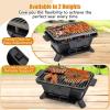 Giantex Portable Hibachi Grill, Double-sided Cast Iron Grill with Air Regulating Door & Fire Gate, Grate Lifter, Ideal for Outdoor Picnic, Camping & Backyard Barbecue Cooking(Rectangle Grill)