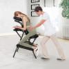 Giantex Portable Light Weight Massage Chair Travel Massage Tattoo Spa Chair w/Carrying Bag(Black)