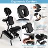 Giantex Portable Light Weight Massage Chair Travel Massage Tattoo Spa Chair w/Carrying Bag(Black)