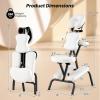 Giantex Portable Light Weight Massage Chair Travel Massage Tattoo Spa Chair w/Carrying Bag(White)