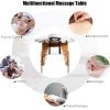 Giantex Portable Massage Table Lash Bed, Massage Bed Spa Bed Height Adjustable w/Face Cradle & Carry Case, Professional Facial Salon Tattoo Table for Spa Beauty Salon Home Use (White)