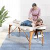 Giantex Portable Massage Table Lash Bed, Massage Bed Spa Bed Height Adjustable w/Face Cradle & Carry Case, Professional Facial Salon Tattoo Table for Spa Beauty Salon Home Use (White)