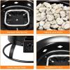 Giantex Portable Propane Fire Pit, 19″ Outdoor Firepit, 58,000BTU Fire Bowl w/Cover & Carry Kit,Lava Rock Stone & Tank Stabilizer Ring, Gas Fire Pit for Outside Camping,Patio, Backyard, Black