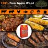 Giantex Premium Apple Wood Pellets, All Natural Hardwood Pellets with Fruity Flavour for Grilling Smoking Bake Roast BBQ, 100% Pure Apple Wood Pellets for Smoker Grill Pizza Oven, 20 lb. Bag