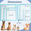 Giantex Puppy Pee Pads 200 Count, 24”x24” Dog Potty Pads, Powerful Absorbency, 5-Layer Design, Leak-Proof Disposable Pet Piddle Training Pad for Dogs Doggie Cats Rabbits(18”x13”)
