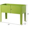 Giantex Raised Garden Bed, Elevated Planter, Metal Plant Box with Legs, Standing Garden Stand, Indoor and Outdoor Grow Container for Vegetables and Flowers (25″ L x13W x18 H)(25″Lx13W”x18″H)
