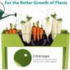 Giantex Raised Garden Bed, Elevated Planter, Metal Plant Box with Legs, Standing Garden Stand,Drainage Holes, Vegetables & Flowers Growing Container for Indoor and Outdoor Use (40”L x13W” x 31.5”H)(25″L x13″Wx31.5″H)