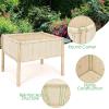 Giantex Raised Garden Bed, Elevated Wood Planter Box, Planter Raised Beds, with Legs & Black Liner, Planting Raised Beds, Herb Vegetable Flowers Growing Container, Easy Assembly (1)