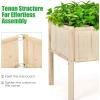 Giantex Raised Garden Bed, Elevated Wood Planter Box, Planter Raised Beds, with Legs & Black Liner, Planting Raised Beds, Herb Vegetable Flowers Growing Container, Easy Assembly (1)