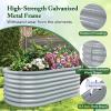 Giantex Raised Garden Bed, Elevated Wood Planter Stand, Garden Grow Box Kit W/Legs for Vegetable, Flower, Herb – Outdoor Planter W/Shelf for Garden, Patio, Backyard – Natural(Gray)