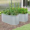 Giantex Raised Garden Bed, Elevated Wood Planter Stand, Garden Grow Box Kit W/Legs for Vegetable, Flower, Herb – Outdoor Planter W/Shelf for Garden, Patio, Backyard – Natural(Gray)