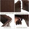 Giantex Raised Garden Bed, Elevated Wood Planter Stand, Garden Grow Box Kit W/Legs for Vegetable, Flower, Herb – Outdoor Planter W/Shelf for Garden, Patio, Backyard – Natural(Brown)