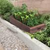 Giantex Raised Garden Bed, Wood Planter Box, Outdoor Planting Bed for Vegetable Flower, Rectangular Planter for Patio and Lawn 47”Lx24”Wx9”H, (Brown)(47”Lx24’W’x9”H)