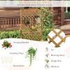 Giantex Raised Garden Bed with Trellis & Roof, 72.5″ Wooden Garden Bed, High Trellis for Plant Flower Climbing Pot Hanging, Indoor & Outdoor Planter Box for Yard, Garden, Balcony(1)