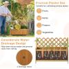 Giantex Raised Garden Bed with Trellis & Roof, 72.5″ Wooden Garden Bed, High Trellis for Plant Flower Climbing Pot Hanging, Indoor & Outdoor Planter Box for Yard, Garden, Balcony(2)