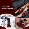 Giantex Shiatsu Foot Massager Machine for Feet, Nerve Pain Therapy Spa Gift Deep Kneading Rolling Massage for Leg Calf Ankle, Electric Shiatsu Foot Massager w/Remote, 4 Modes, Gray(Burgundy)
