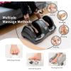 Giantex Shiatsu Foot Massager Machine for Feet, Nerve Pain Therapy Spa Gift Deep Kneading Rolling Massage for Leg Calf Ankle, Electric Shiatsu Foot Massager w/Remote, 4 Modes, Gray(Grey)