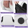 Giantex Shiatsu Foot Massager Machine for Feet, Nerve Pain Therapy Spa Gift Deep Kneading Rolling Massage for Leg Calf Ankle, Electric Shiatsu Foot Massager w/Remote, 4 Modes, Gray(White)