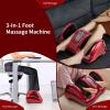 Giantex Shiatsu Foot Massager Machine for Feet, Nerve Pain Therapy Spa Gift Deep Kneading Rolling Massage for Leg Calf Ankle, Electric Shiatsu Foot Massager w/Remote, 4 Modes, Gray(Red)