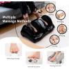 Giantex Shiatsu Foot Massager Machine for Feet, Nerve Pain Therapy Spa Gift Deep Kneading Rolling Massage for Leg Calf Ankle, Electric Shiatsu Foot Massager w/Remote, 4 Modes, Gray(Black)