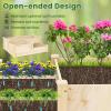 Giantex U-Shaped Raised Garden Bed, Wood Raised Garden Planter Box for Vegetables and Flowers, Easy Assembly, Garden Container for Backyard, Patio, Balcony (92.5″ Lx95 Wx11 H)(43″Lx35″Wx14.5″H)