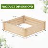 Giantex U-Shaped Raised Garden Bed, Wood Raised Garden Planter Box for Vegetables and Flowers, Easy Assembly, Garden Container for Backyard, Patio, Balcony (92.5″ Lx95 Wx11 H)(40″Lx40″Wx12″H)