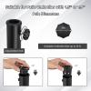 Giantex Umbrella Base with Wheels, 52 lbs Heavy Duty Umbrella Stand with 4 Lockable Wheels and 2 Handles for 1.5”-1.9” Poles, Round Resin Weighted Market Umbrella Holder for Patio Deck Garden
