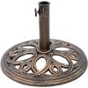Giantex 18″ Round Umbrella Base Stand 23Lbs Cast Iron Market Patio Outdoor Deck Porch Lawn Garden Heavy Duty Patio Umbrella Base Stand