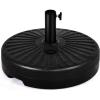 Giantex 23L Round Water Sand Filled Patio Umbrella Base, 20″ Heavy Duty Outdoor Umbrella Stand, Fillable Outdoor Market Umbrella Holder, Suit for Dia 1.9” Umbrella Pole
