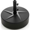 Giantex 75lbs Fillable Umbrella Base, 20 inch Water and Sand Filled Umbrella Stand, Fit 1.5″-1.9″ Umbrella Pole, HDPE Weighted Market Table Umbrella Holder for Outdoor Deck Garden Poolside(88.0 Pounds)