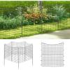 Giantex Decorative Garden Fence 5 Pack, 39”(H) x 14.5ft (L) Rustproof Metal Wire Border Outdoor Animal Barrier, No Dig Fencing Flower Bed Edging Fence for Yard Patio Landscape Decor