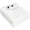 Giantex Electric Heated Mattress Pad, King Size Electric Mattress Pads Bed Warmer with Dual Controller, Heating Pads w/ 9 Heating & 9-Hour Time Settings (King)(Queen)