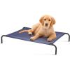 Giantex Elevated Pet Bed for Medium Large Dogs, Keep Pets Cool, Portable Raised Pet Cot Indoor Outdoor Camping, Waterproof Breathable Mat Steel Frame, Easy Assembly (Large)(X-Large)